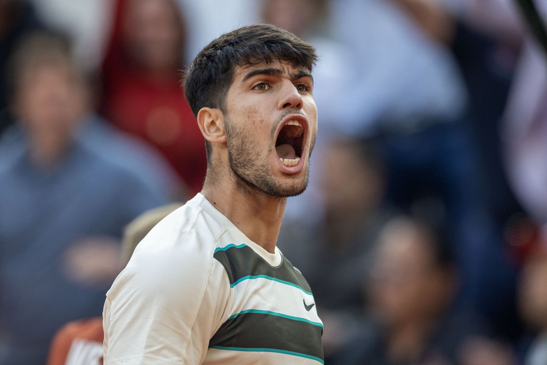 Alcaraz at the French Open Tennis Tournament. Roland-Garros 2025. - (Source: Getty)